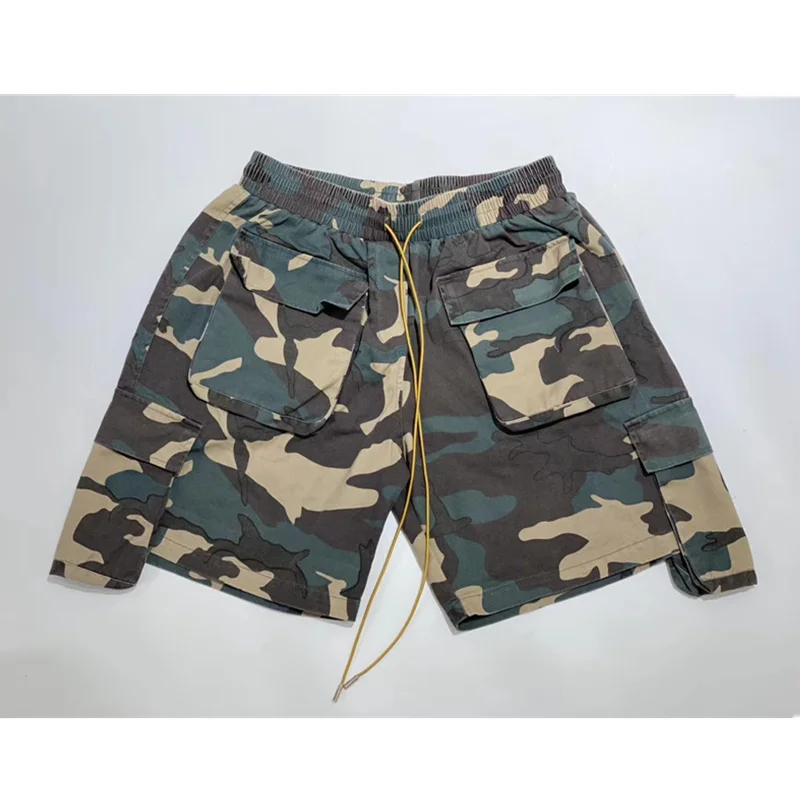 Плотные камуфляжные шорты RHUDE для мужчин и женщин мужские с несколькими