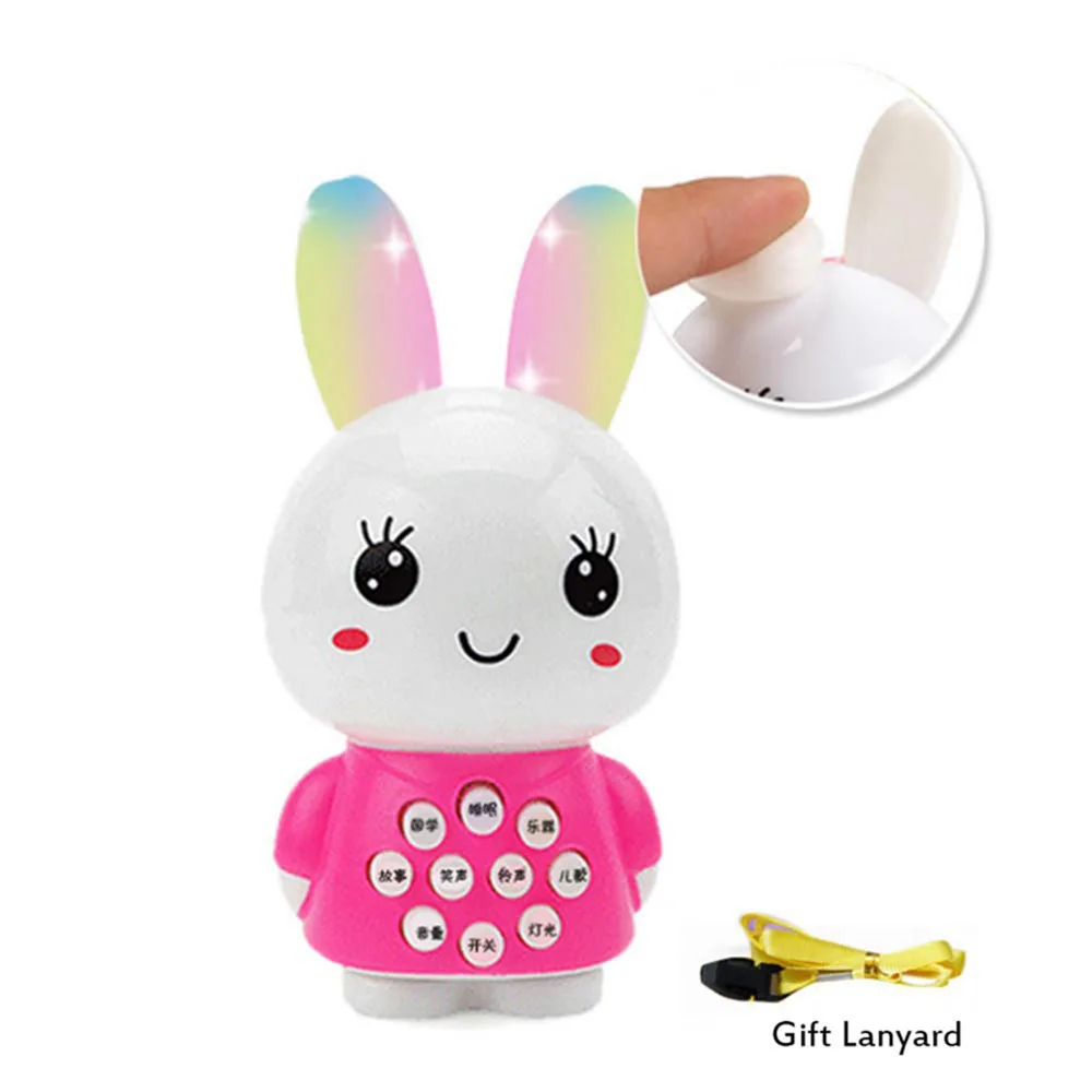 

Baby Mini Musical Learning Machine Educational Toy Cute Rabbit Music Story Poetry LED Light Toys Learn Machine Educational Toys