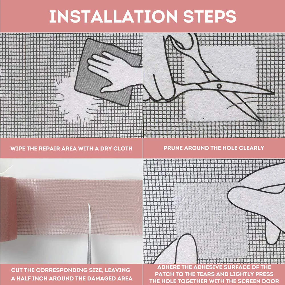 Ремонтная клейкая лента для окон и дверей крепкий клей долговечное покрытие из