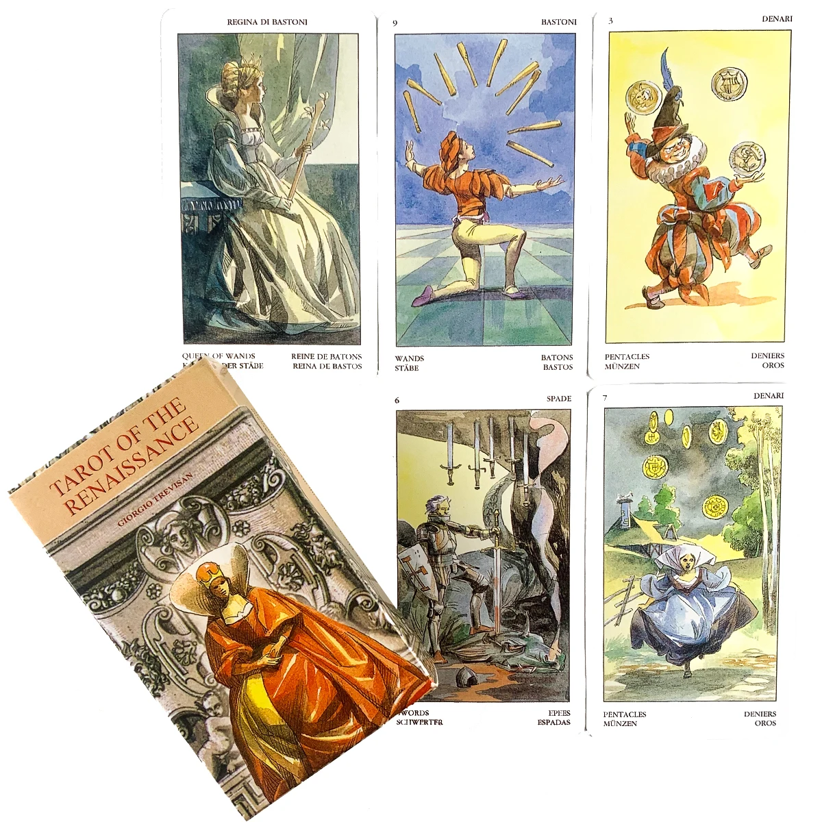 

Таро эпохи Возрождения высокое качество Специальный стиль Таро колода для гадания настольная игра Таро и различные варианты Таро