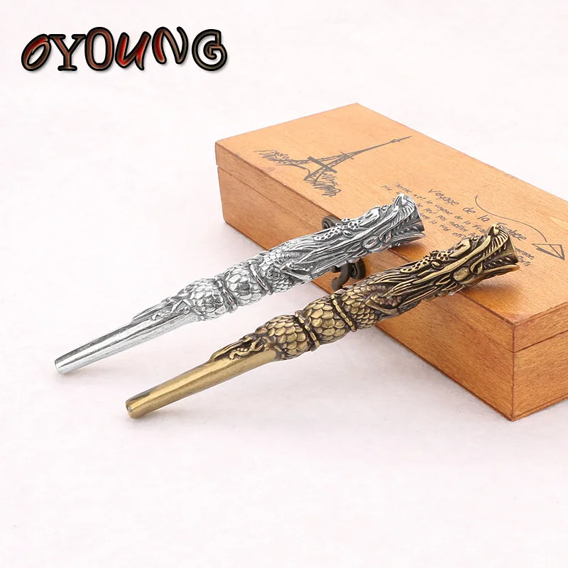 Ретро латунь дым дракон мундштук Fillter в виде курительной трубки - купить по