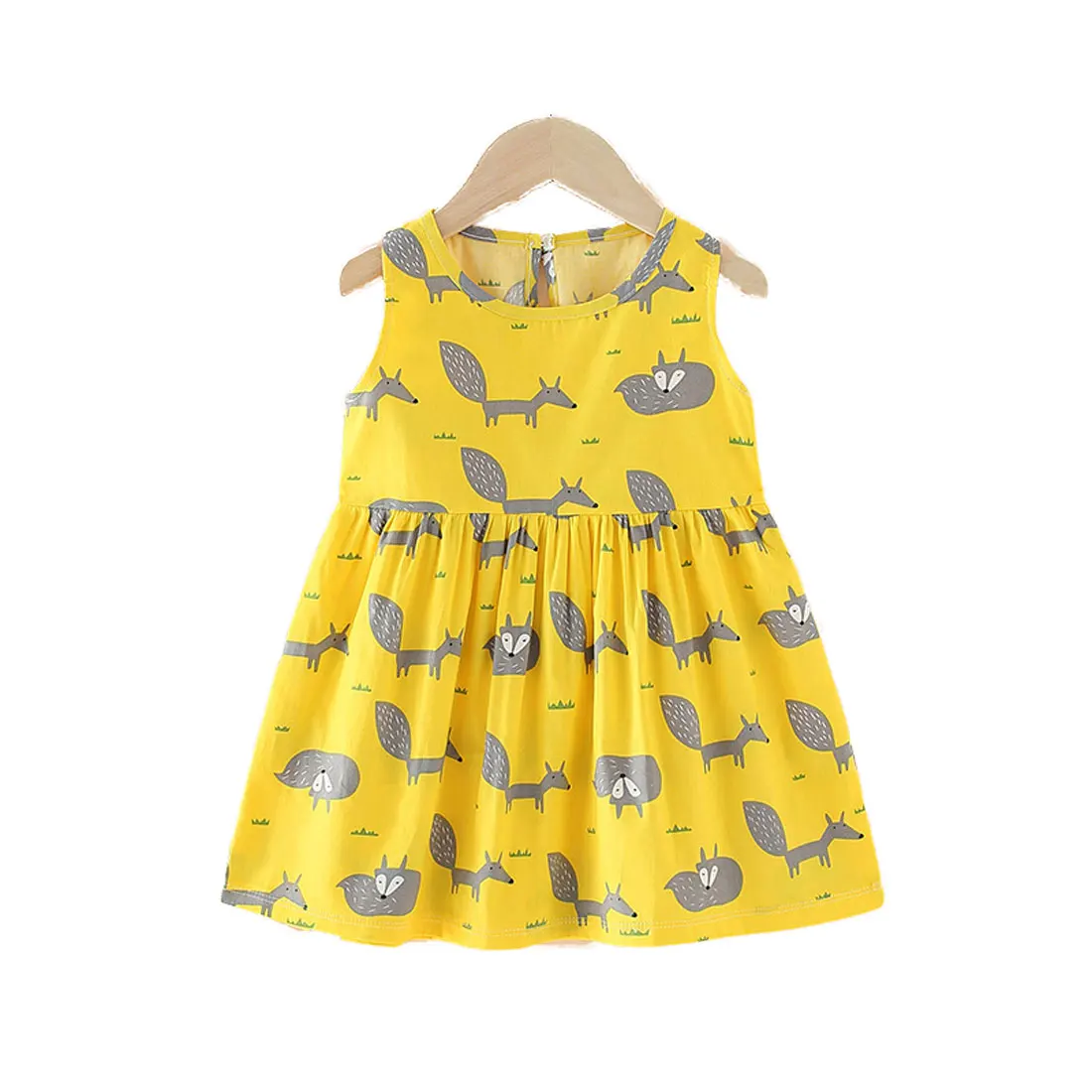 2019 платья для девочек летняя детская одежда детское платье принцессы без рукавов