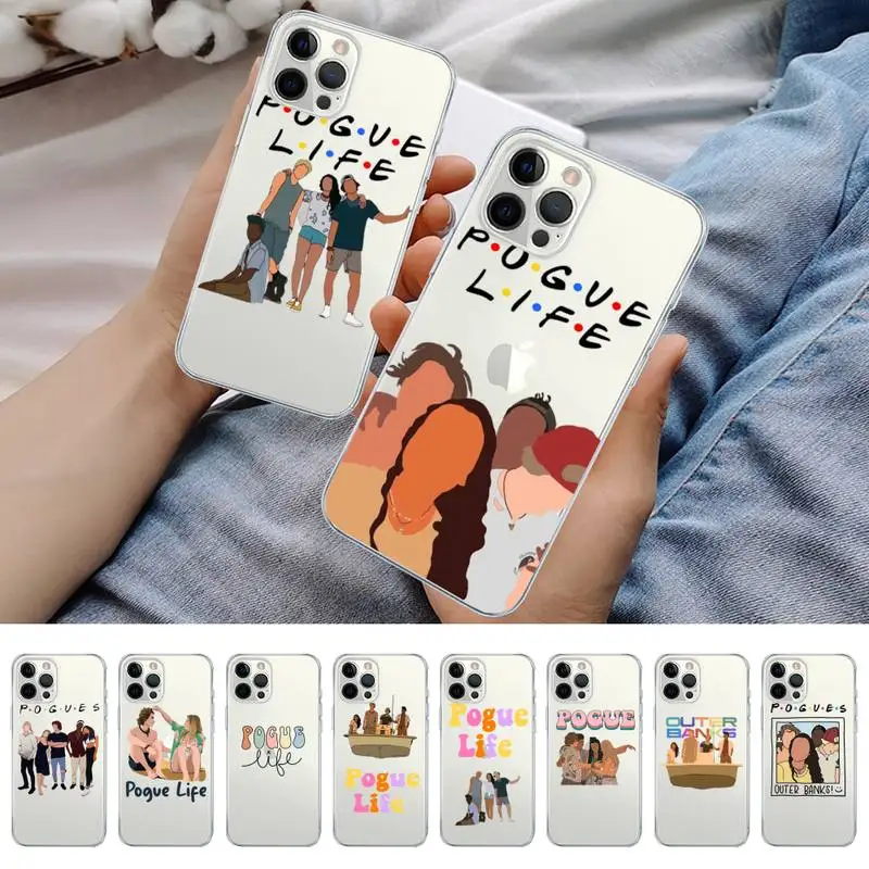 

Outer Banks OBX Livin' the Pogue Life Phone Case for iPhone 11 12 13 mini pro XS MAX 8 7 6 6S Plus X 5S SE 2020 XR case