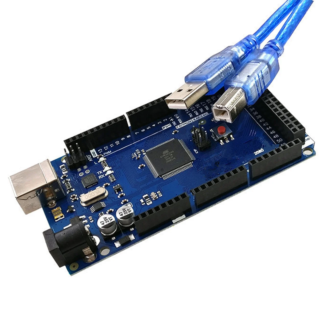 10 шт. MEGA2560 MEGA 2560 R3 ATmega2560-16AU CH340G AVR USB MEGA2560 макетная плата для arduino - Цвет: 16u2 with line