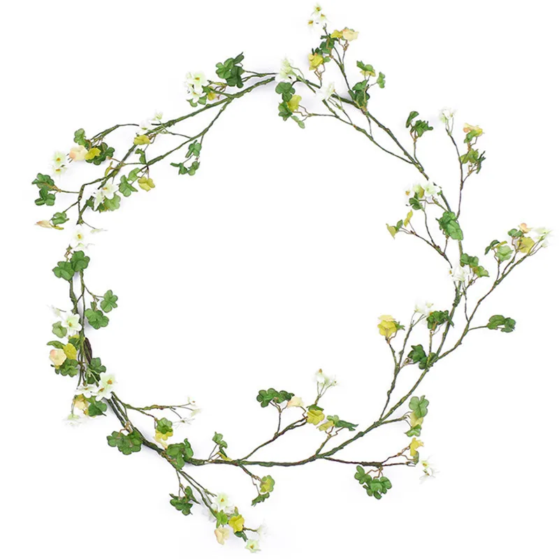 

Artificial Plant Wall-Mounted Flowers Vine Decorative Pendant Home Decorations for Living Room Bedroom