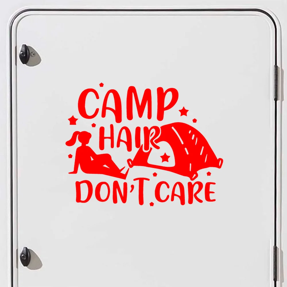 

Cute Camp Car Decal Decoration Sticker For Car Side Mirror Rearview Diy Your Own Personalized Car