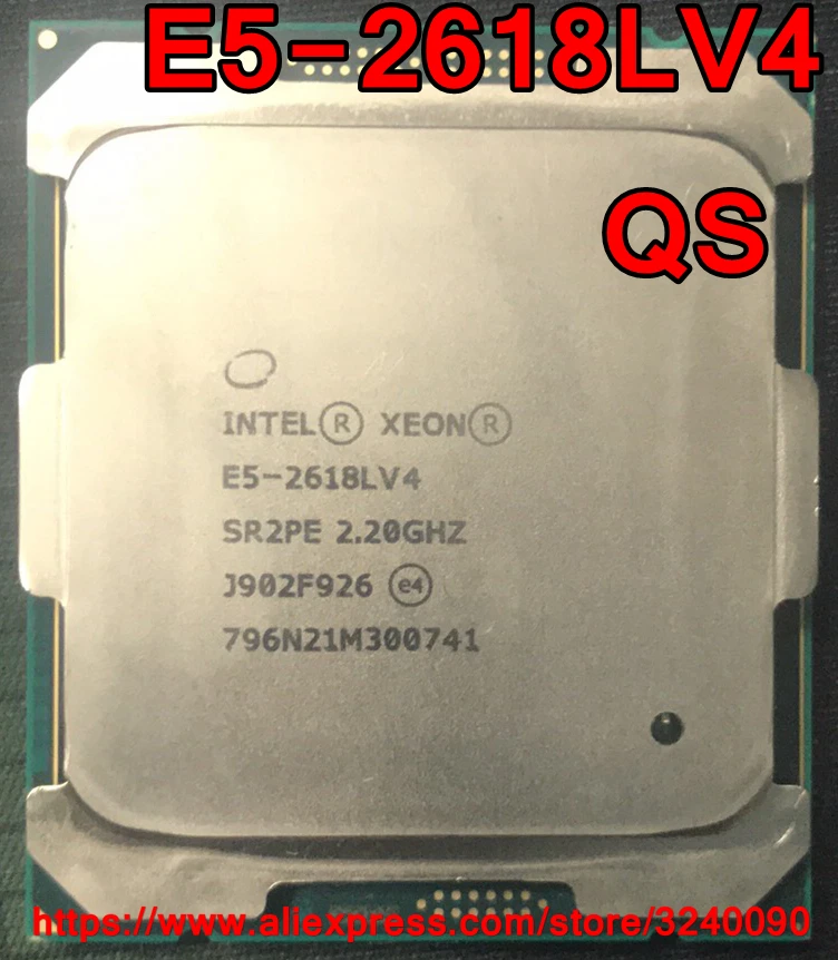 Процессор Intel ЦП Xeon версия QS 2 20 ГГц 10 ядер 25 м 4 1 5 2618LV4 E5 2618L V4 с процессором и