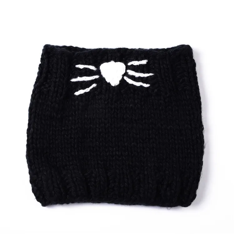 Manual Knitting Girls Keep Warm Coarse Wool Hat Cartoon Seven kinds Fox Weave Hat Kitty Squirrel Little Bear Rabbit Cloak Hat
