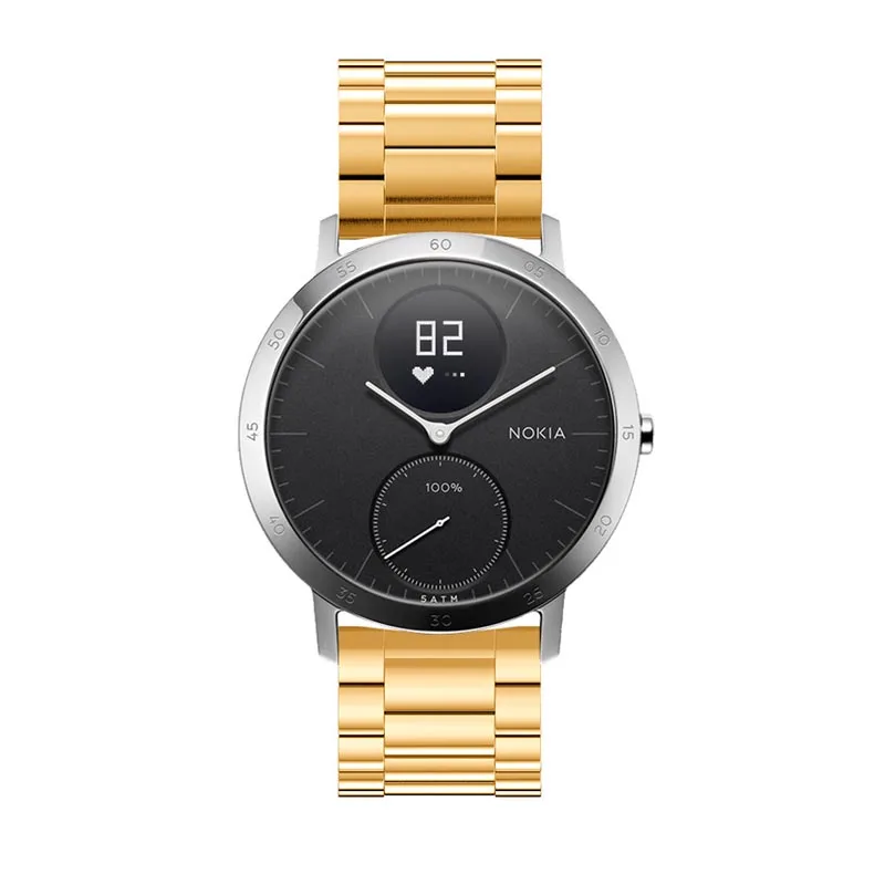 Быстросъемный ремешок из нержавеющей стали, ремешок для часов, ремешок для Nokia с нержавеющей сталью HR ND998