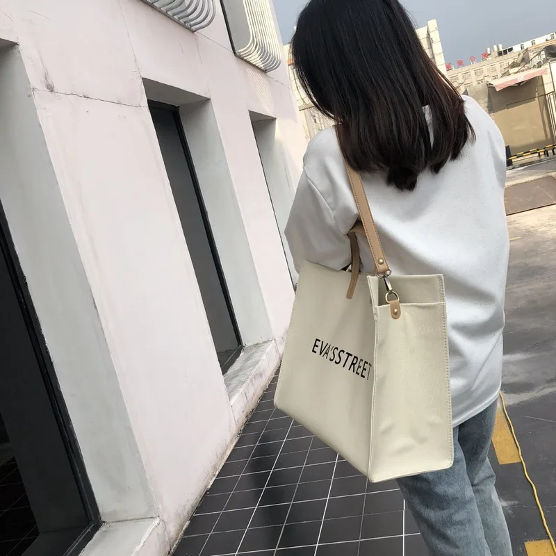 Женская Холщовая Сумка новая модель 2020 года простая в Корейском стиле