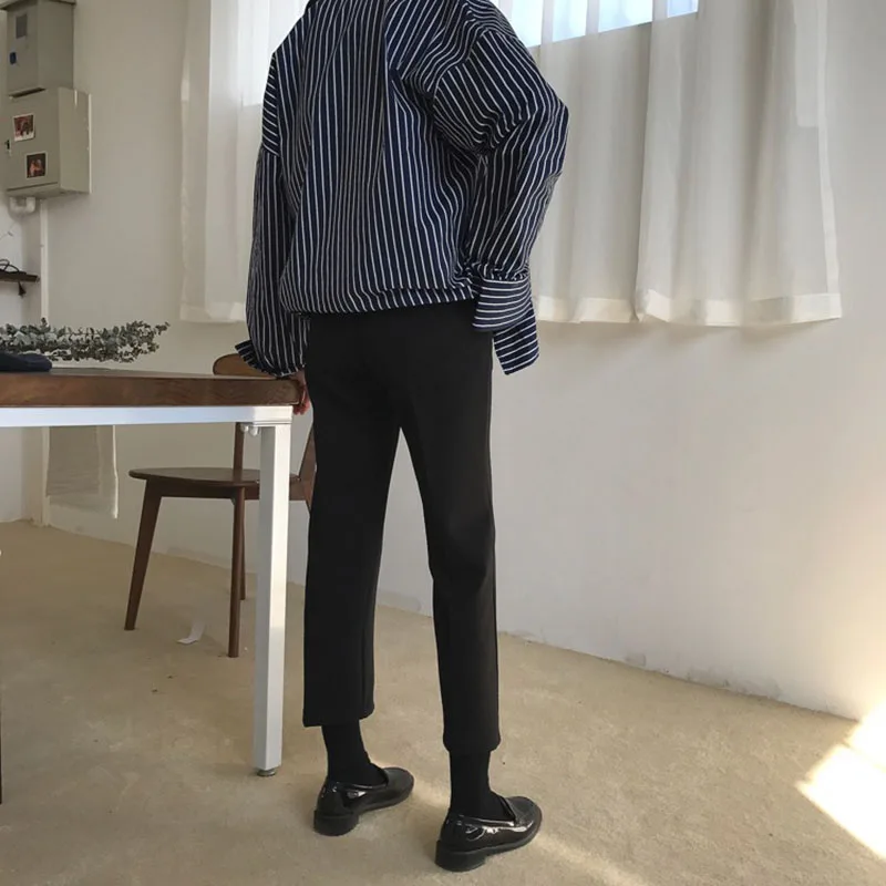 Брюки женские 2020 Ретро прямые молнии длиной до щиколотки элегантные брюки