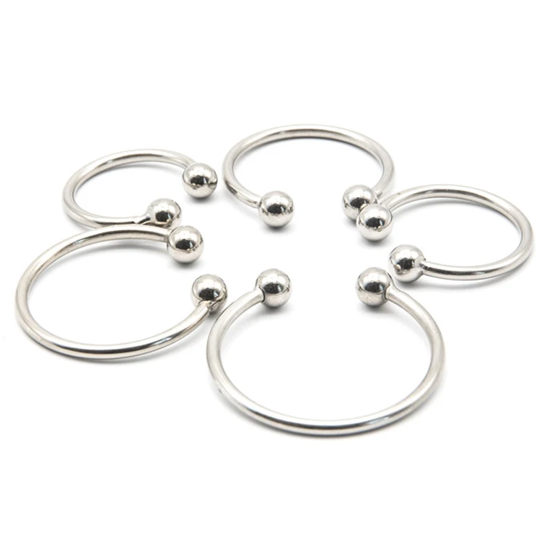 Мужской БДСМ двойной шар из нержавеющей стали головка члена кольцо для пениса