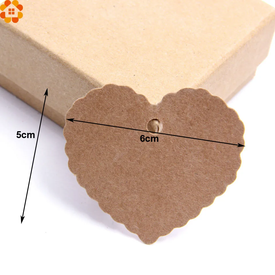 50Pcs DIY Kraft Paper Tags Brown Lace Multi shapes Label Luggage Wedding Note Blank price Hang tag Gift Wrapping Supplies | Дом и сад