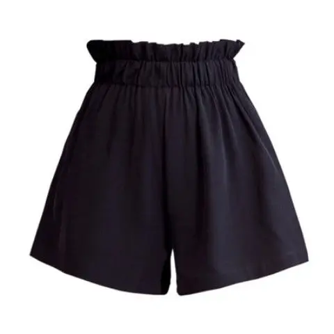 

Elastic Waist Flower Bud Shorts Women High Waist Shorts Women Summer 2021 New Korean Loose Wide-leg Pants Casual