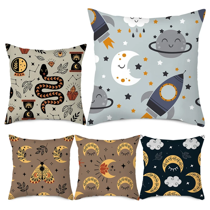 Симпатичная наволочка Fuwatacchi для детской комнаты украшение кошка цветок дельфин