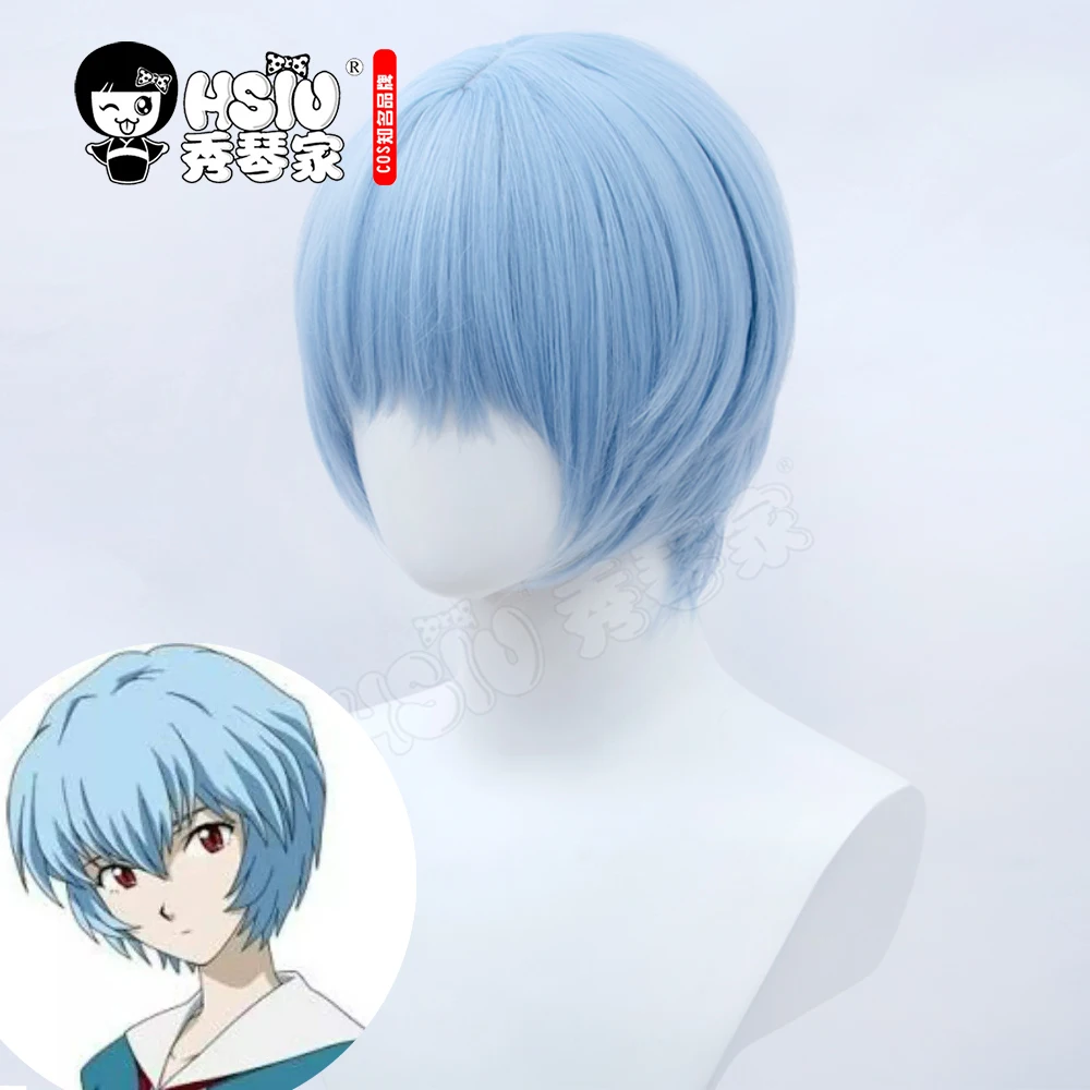 

Hhsiu бренд EVA эва Аянами Рей косплей парик светильник синий короткий волос тепловое Волокно синтетический парик + Бесплатный бренд парик