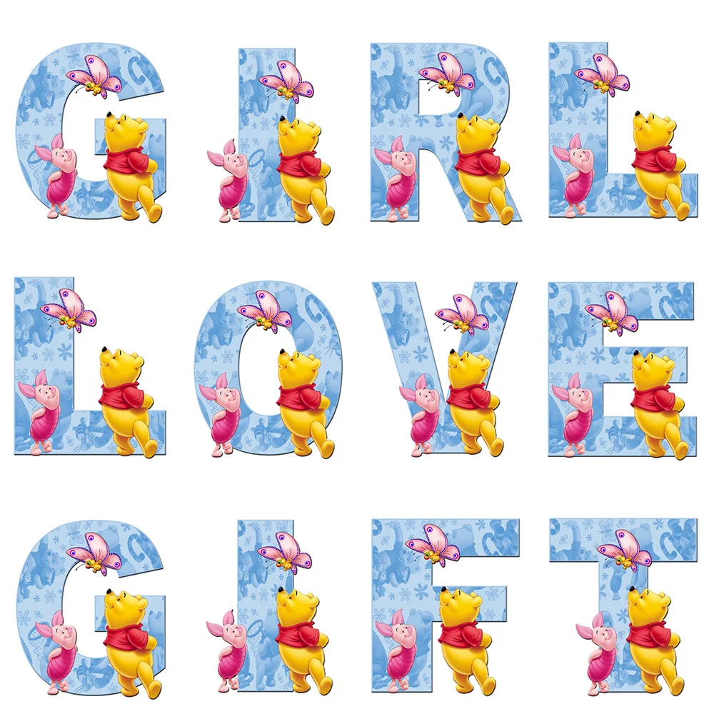 

Disney 5D Diamond Painting Text Letter Diamond Embroidery Cross Stitch Cartoon Winnie the Pooh Rhinestones Mosaic Decor For Home