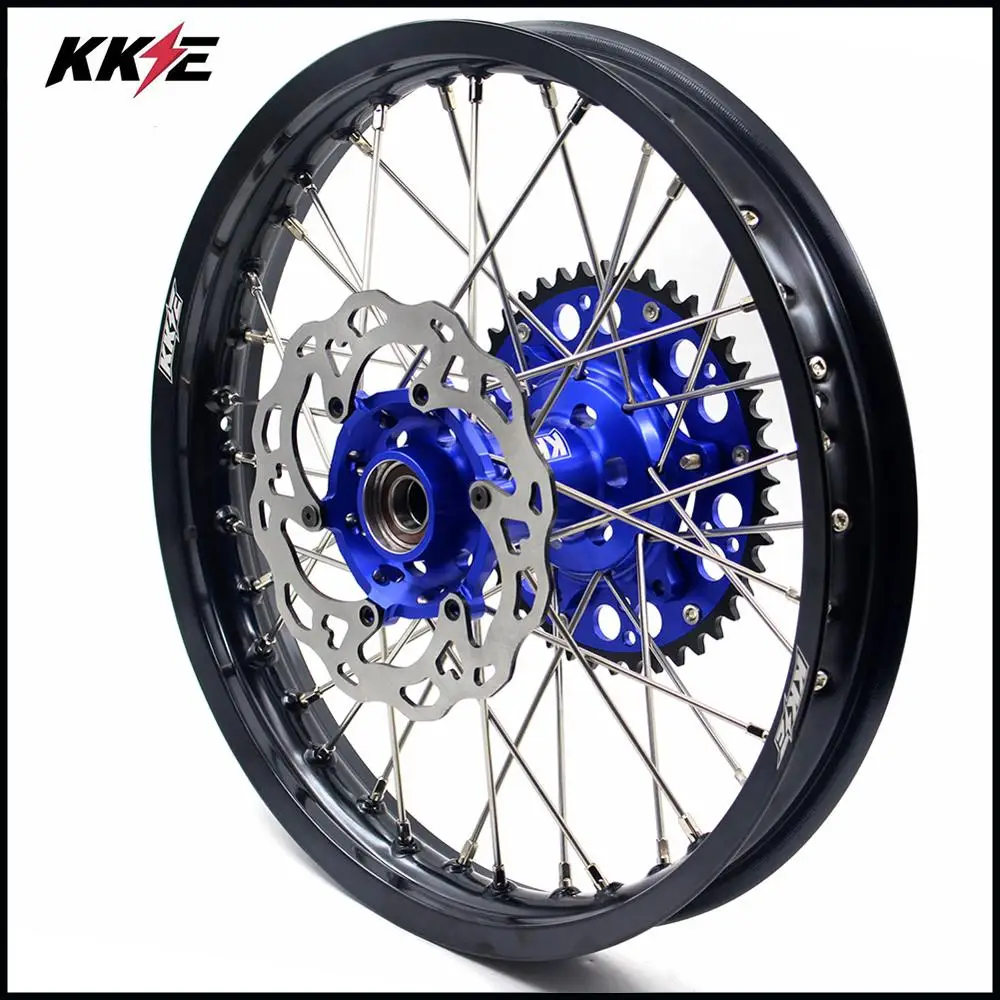 KKE 21& 18 полный Enduro колеса Набор для HUSQVARNA TE TC FE FC 125 250 300 350 450- диск синий