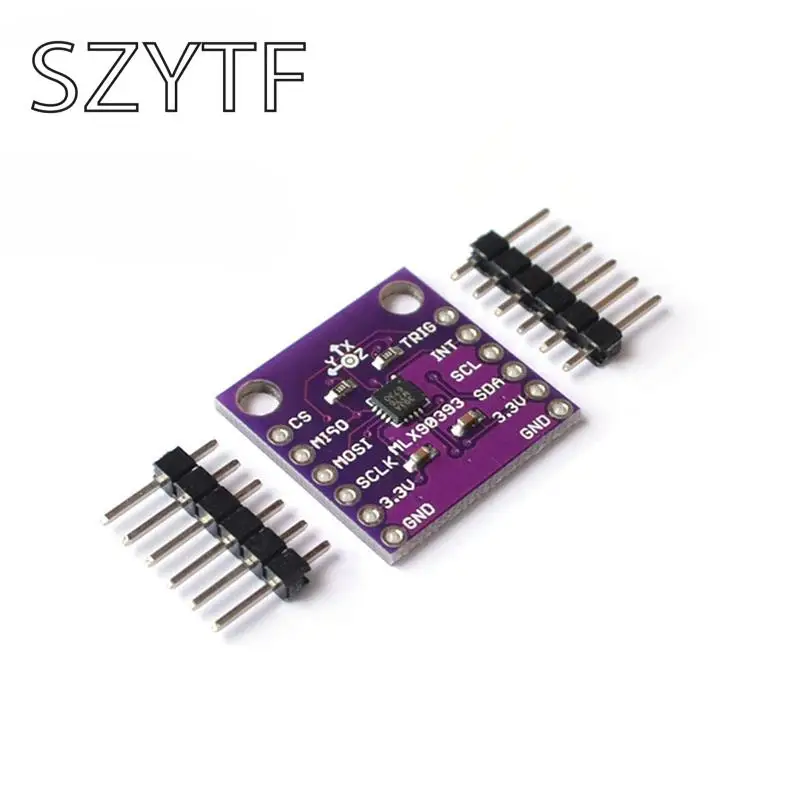 

MLX90393 three digital Hall sensors 3D position of the rotational angular displacement