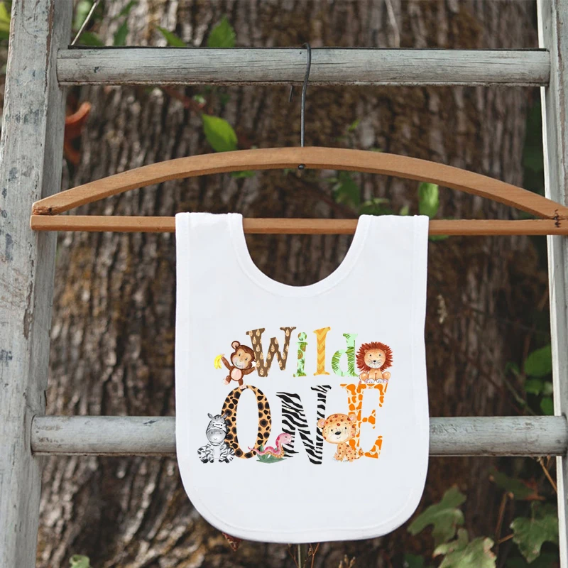 Для мальчиков и девочек для близнецов первого года 1 нагрудник сафари джунглей