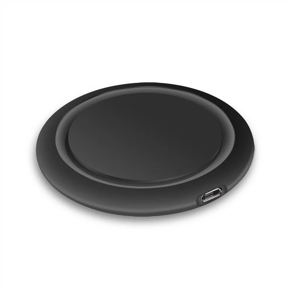 Черный FDGAO Bluetooth беспроводные наушники Qi Беспроводное зарядное устройство для Apple AirPods Pro samsung Galaxy Buds гарнитура беспроводная зарядная площадка - Цвет: Черный