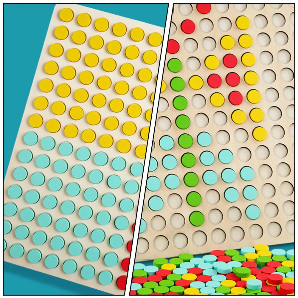 

1 Set Wooden Puzzle Panel Kids Jigsaw Preschool Educational
