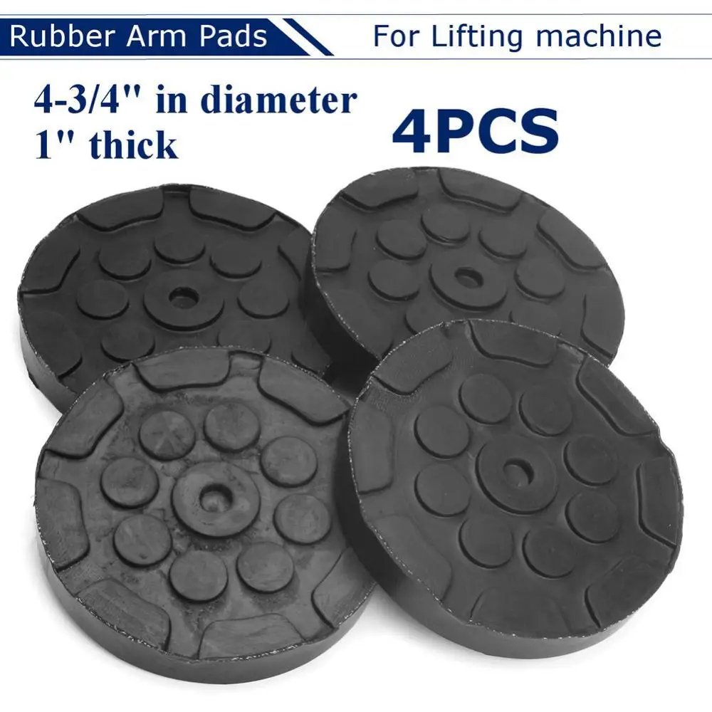 

40% Dropshipping!! 4Pcs 120x25mm Round Rubber Car Auto Floor Jack Lifter Pads Frame Rail Adapter