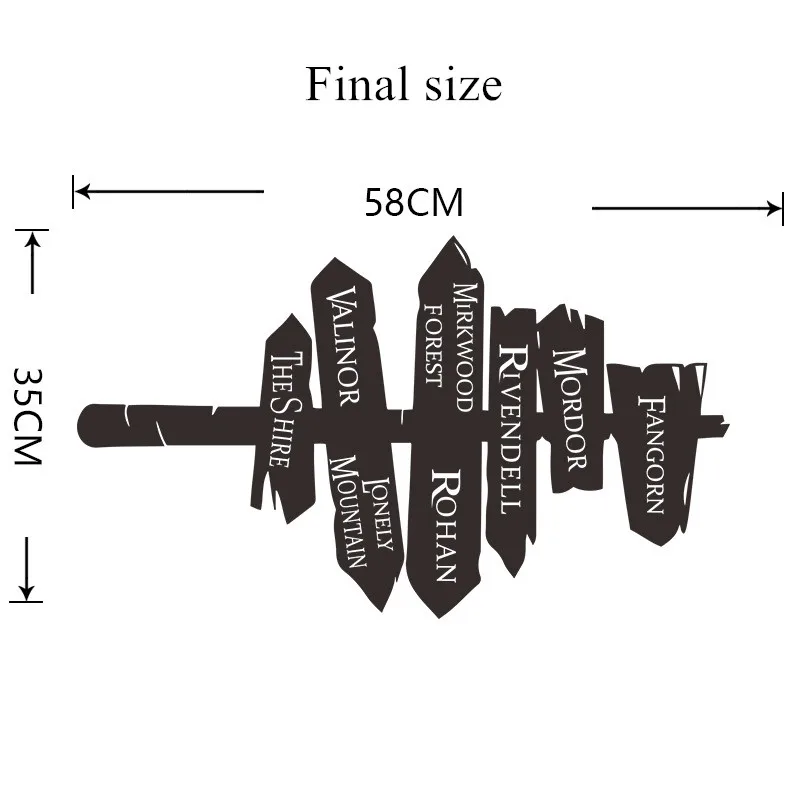 Творческий дорожный настенный знак-Наклейка украшения для детей детские номер