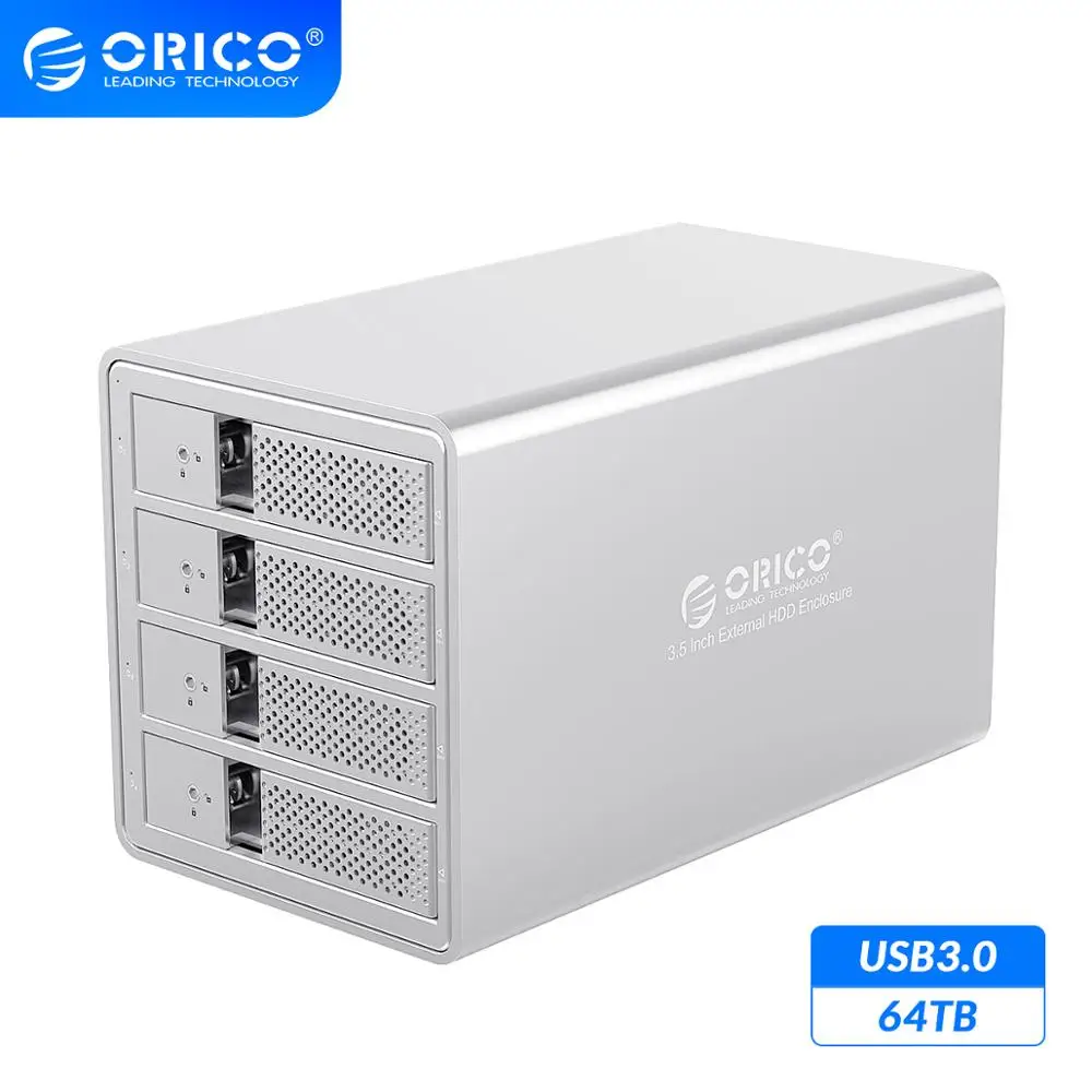 Док-станция ORICO 4 Bay 3 5 ''SATA к USB 0 HDD с 150 Вт внутренним адаптером питания