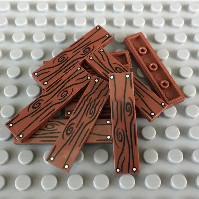 

165 шт. мелких частиц строительные блоки аксессуары 1x4 Гладкая деревянная доска кирпичи фиксируемая фокусная фотокамера рыбий глаз модель фи...