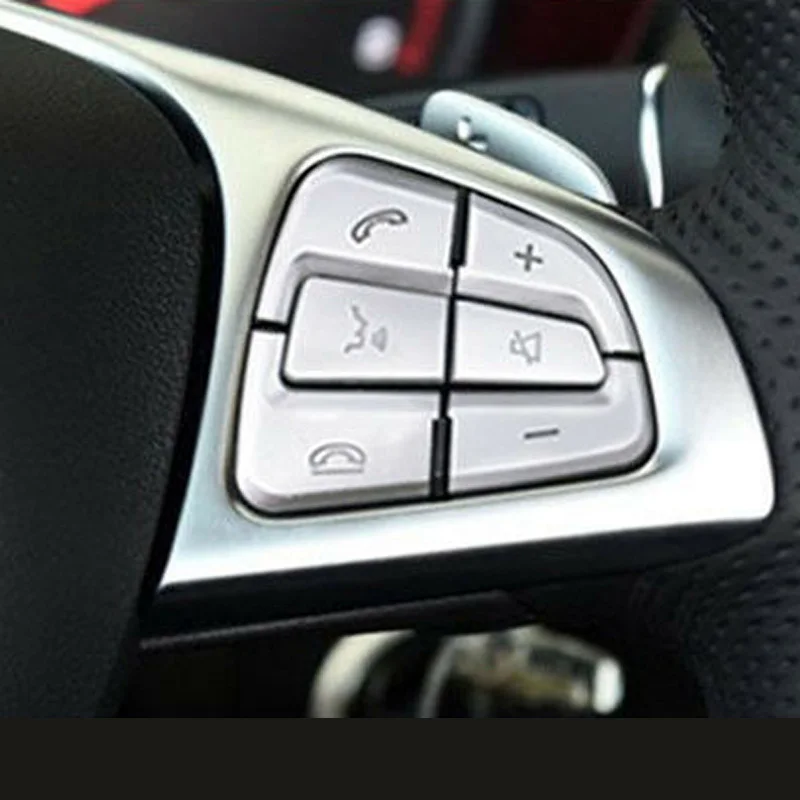 

Accessories Steering Wheel Button Trim Interior Parts Replacement Useful