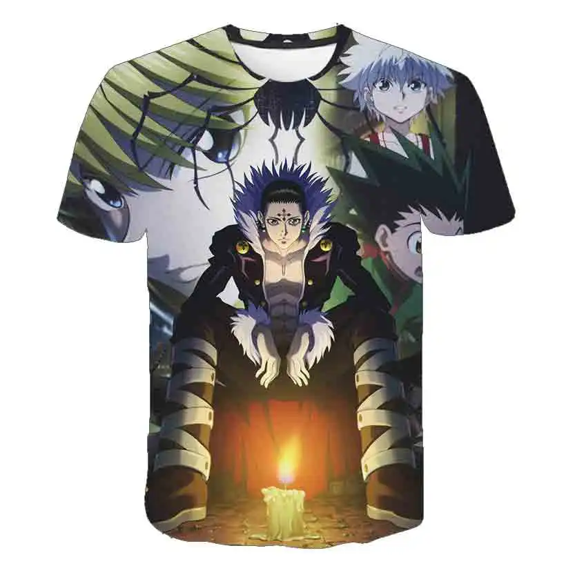 

Hunter×Hunter Anime T-shirt Hunter Movie GON·FREECSS 3D Print Boys T-shirt Hot Cartoon Comic Cosplay Men Tops Tees Streetwear