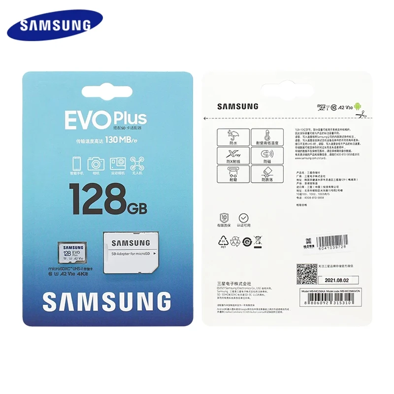 SAMSUNG EVO Plus карта памяти Micro SD 128 ГБ 512 256 | Компьютеры и офис