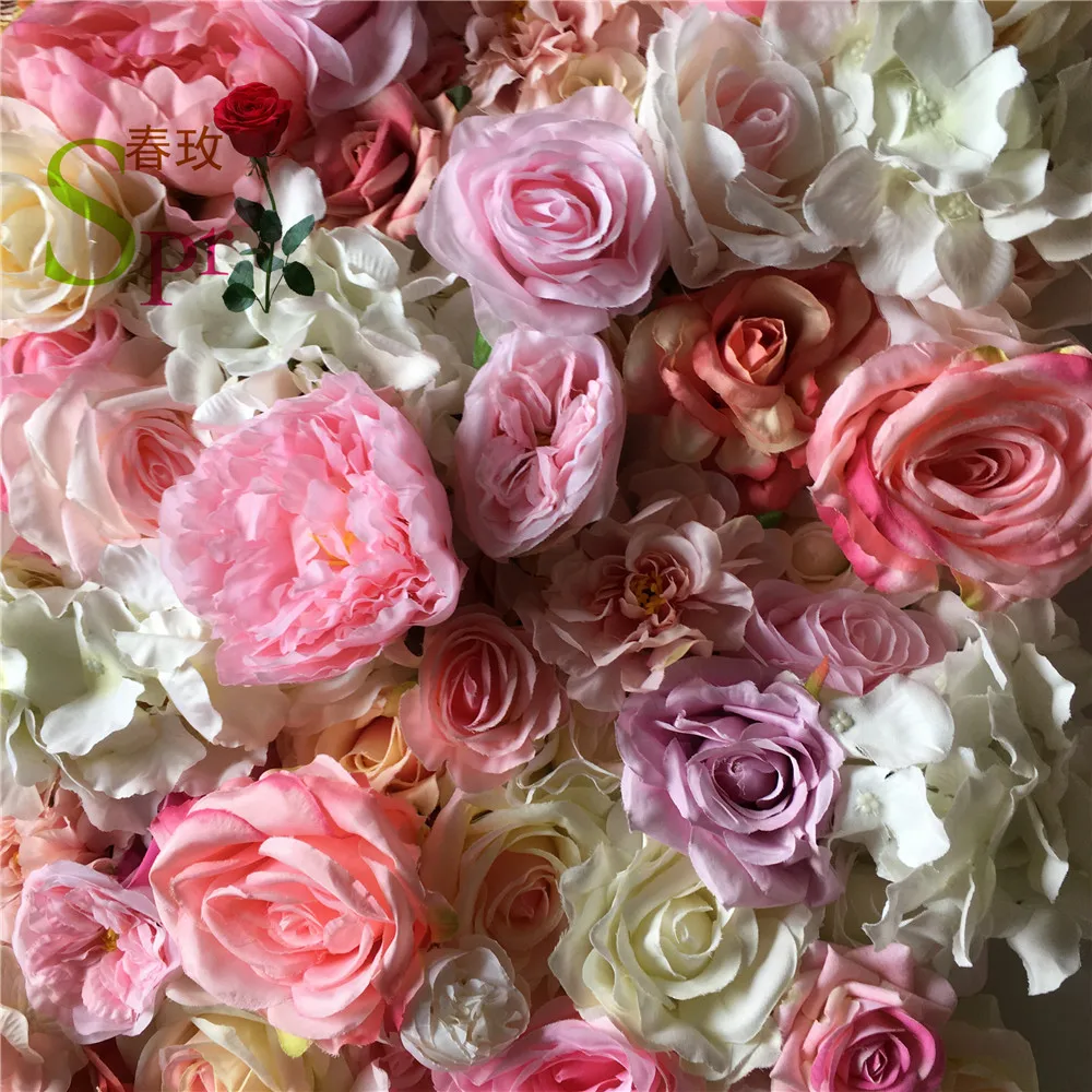 SPR 2021 Новый дизайн Цветочный настенный фон для свадьбы оптом искусственный