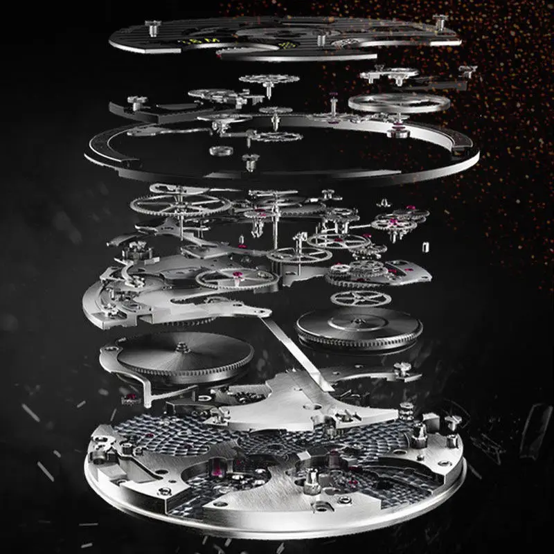 Quartz Watch Skeleton Watches Men Sport Clock Casual Business Wrist Watch Relojes Hombre Built-in Battery Hour 2021A4158