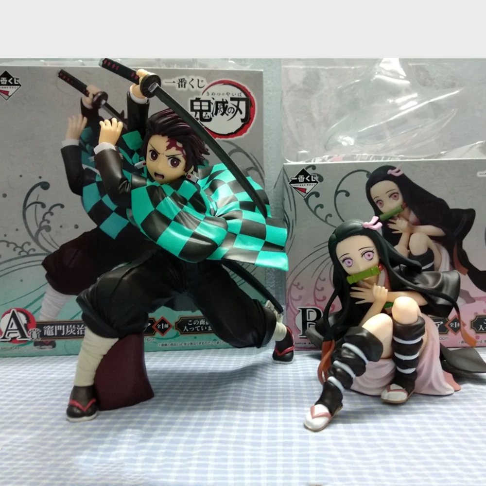 Kimetsu no Yaiba фигурки героев аниме Kamado Tanjirou Nezuko Demon Slayer Zenitsu фигурка коллекционера Рождественская демоническая игрушка кукла