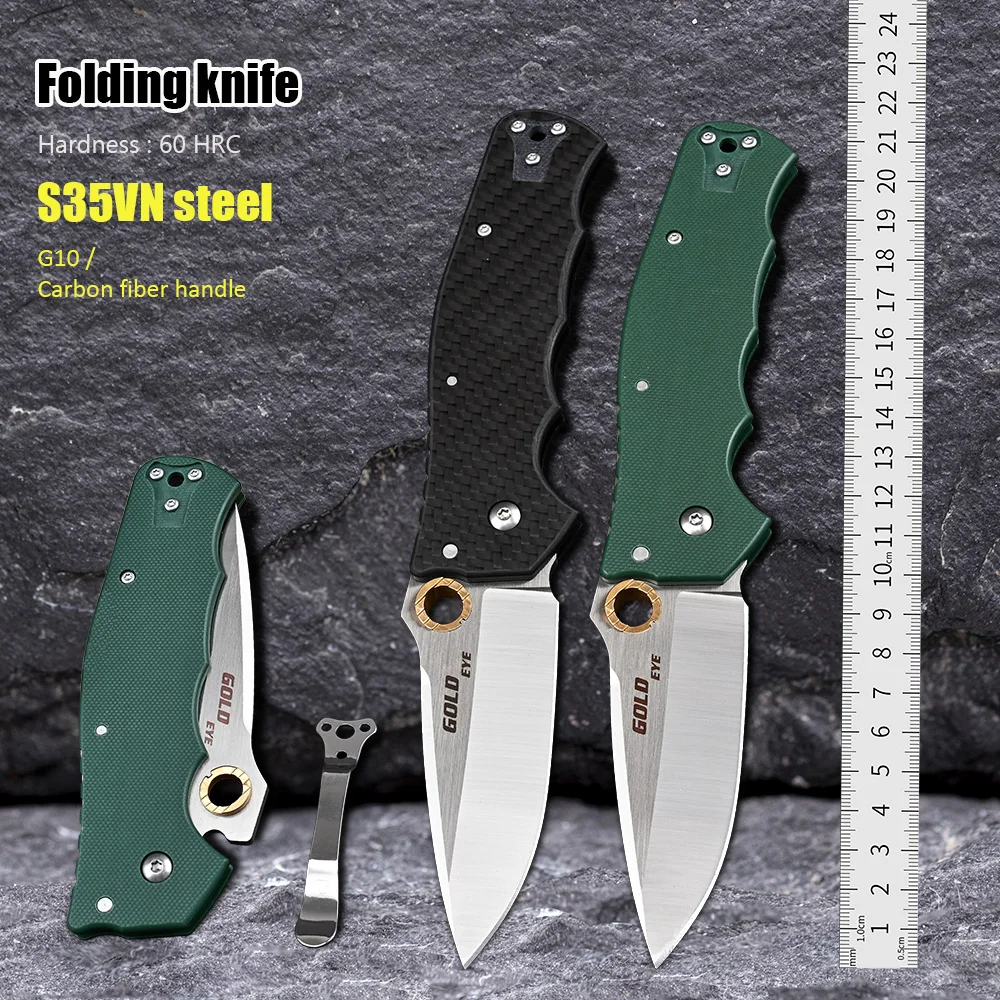 

S35VN Outdoor нож Hunting Camping Survival Knife Tactical Military Self Defense Navaja Folding Pocket Knives