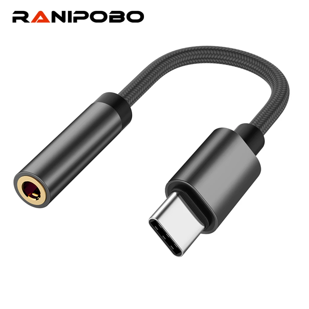Аудиокабель AUX USB Type C к 3 5 адаптеру для наушников TypeC мм конвертер Samsung S9 S8 Huawei P20