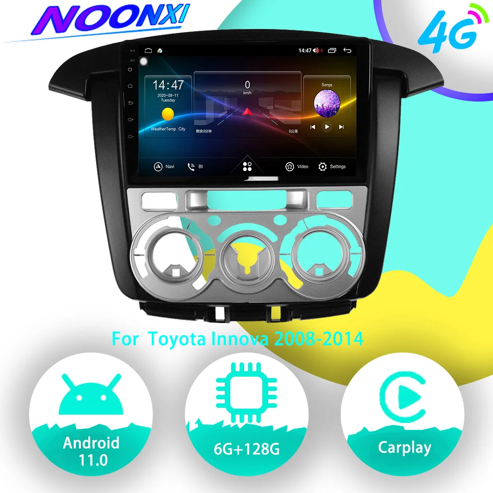 

6G 128G For Toyota Innova 2008-2014 Android Car Radio Stereo Autoradio Auto Audio GPS Navigation Multimedia Player DVD Head Unit