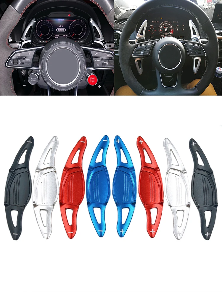 

2x Steering Wheel Shift Paddle Extension For Audi RS3 RS4 RS5 2017-2018 R8 RSQ8 TT RS 2016-2018 Auto Car Accessories Shifter DSG