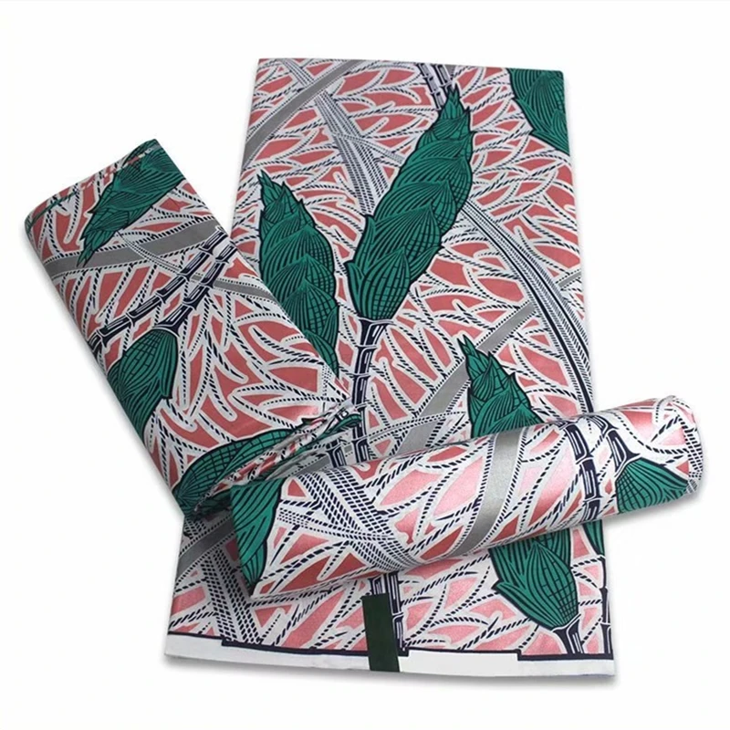 

2021 New Top Quality African Gold Print Wax Fabric Nigerian Ankara Wax Fabric 100% Cotton Material 6 Yards For Sewing VL-90