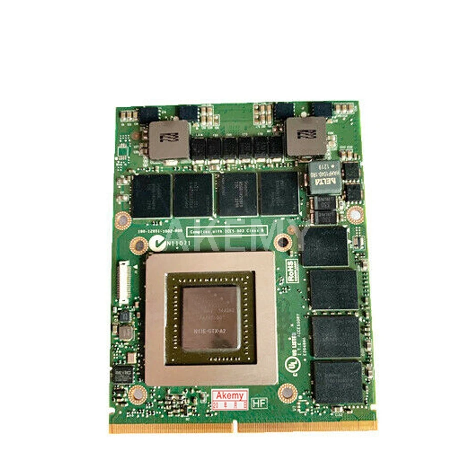 

Akemy Original GTX680M VGA Video Graphic Card N13E-GTX-A2 2G CN-020HTK 20HTK For Dell Alienware M17X R2 R4 M18X R2 Fully Test