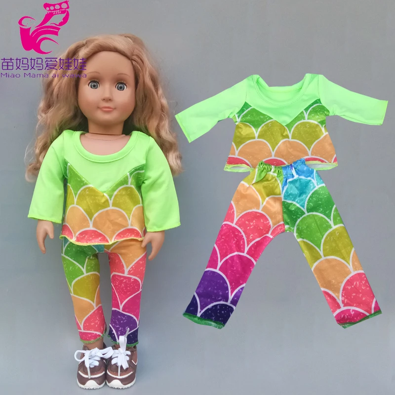 

Одежда для кукол и девочек на одно плечо, нижняя Экипировка, 43 см, Детская Пижама, кукла, одежда, игрушки, одежда, 18 дюймов