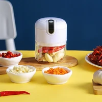 wireless electric meat grinder mini garlic crusher chili chopper usb charging garlic ginger masher fresh kitchen meat shredder