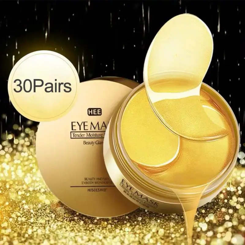 60 шт коллагеновая маска для глаз лица против морщин гель сна Золотая Коллаген