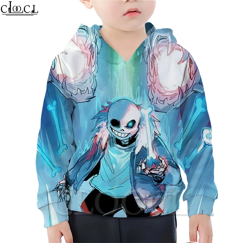 

CLOOCL Child Game Undertale Hoodie Boy Girl 3D Print Creative Clothing Long Sleeve Sweatshirt Casual Naughty Baby Kids Tops