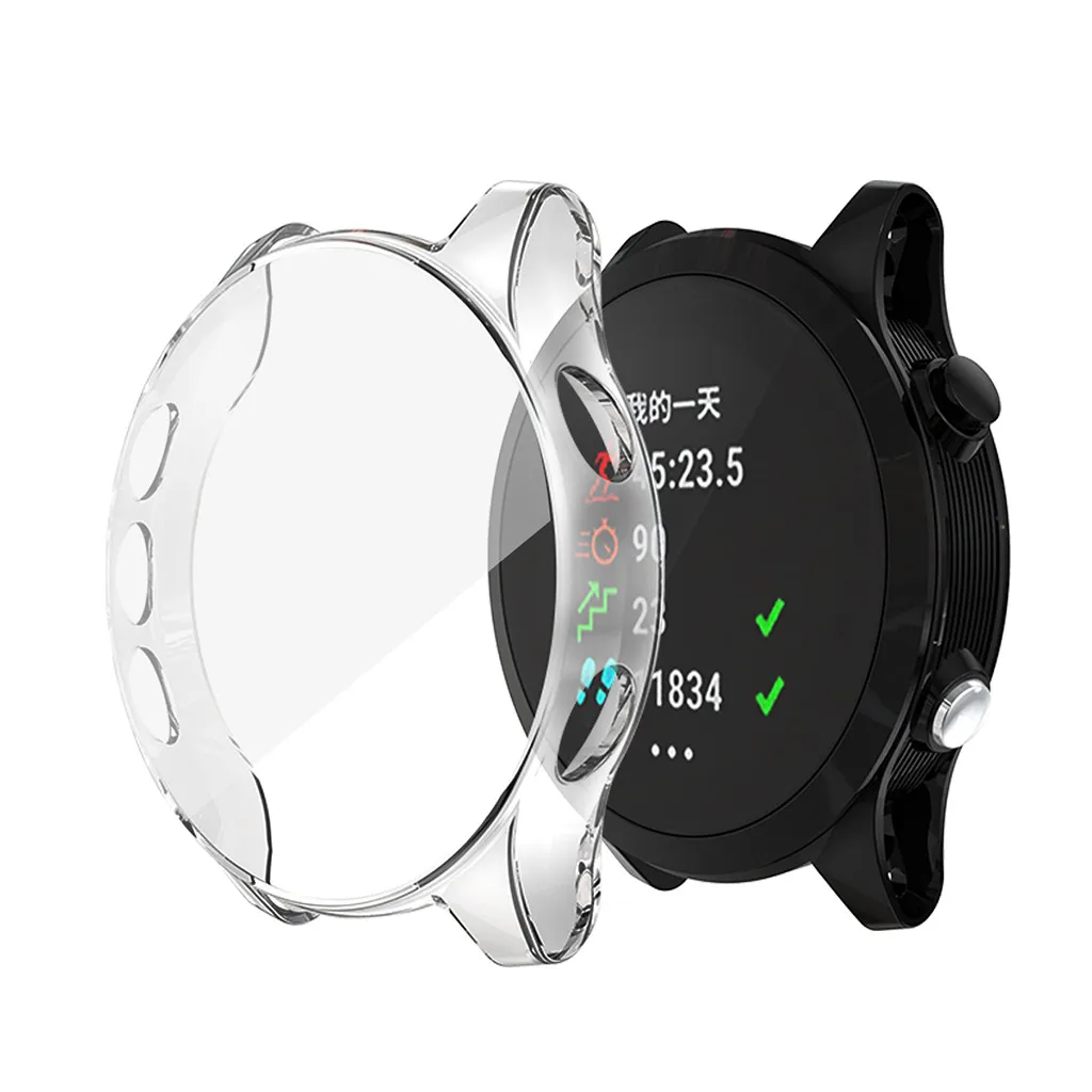 OTOKY Ultra-Slim Clear TPU Plating Protector Case Cover For Garmin Forerunner 945/935 Smart Watch Smartwatch watches | Наручные часы