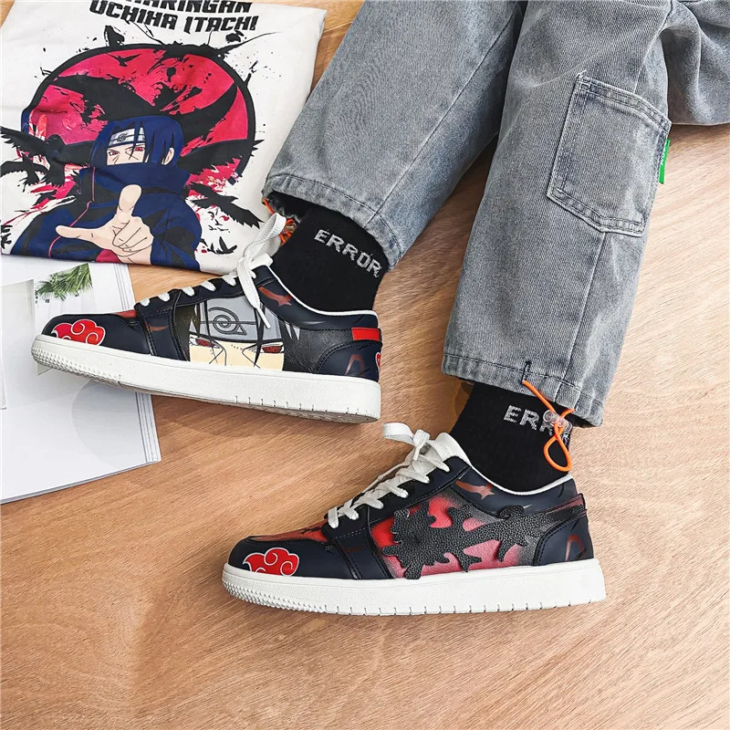 

Fashion Anime Mens Casual Canvas Shoes Unisex Vulcanized Shoes Fashion Hip Hop Sneakers for Men High Top Shoes Dropshipping