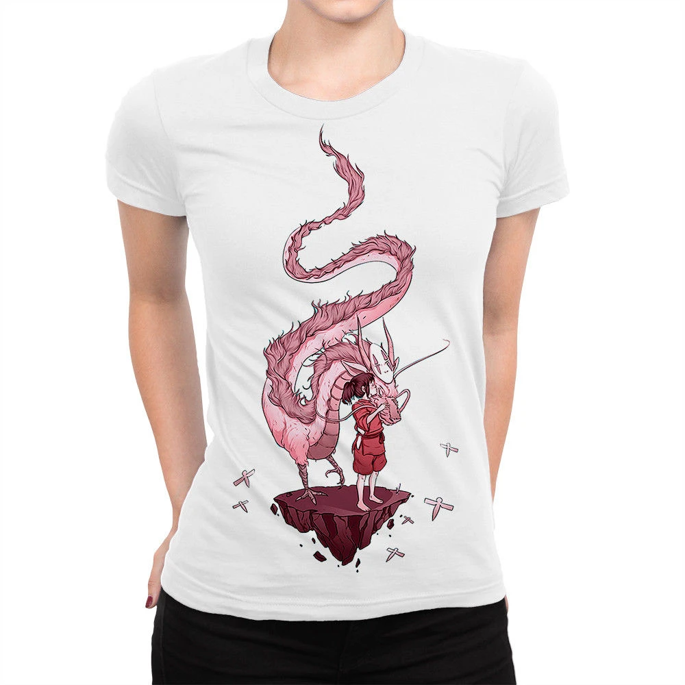 Унесенные призраками арт футболка Studio Ghibli Аниме Мужская Женская все размеры