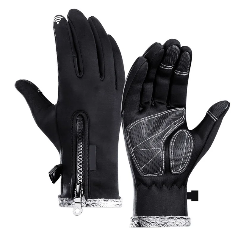 

Touch Screen Bicycle Gloves for Skiing Motorcycle Riding Waterproof Winter Warm Cycling Camping Hiking Gloves Men Women Gloves